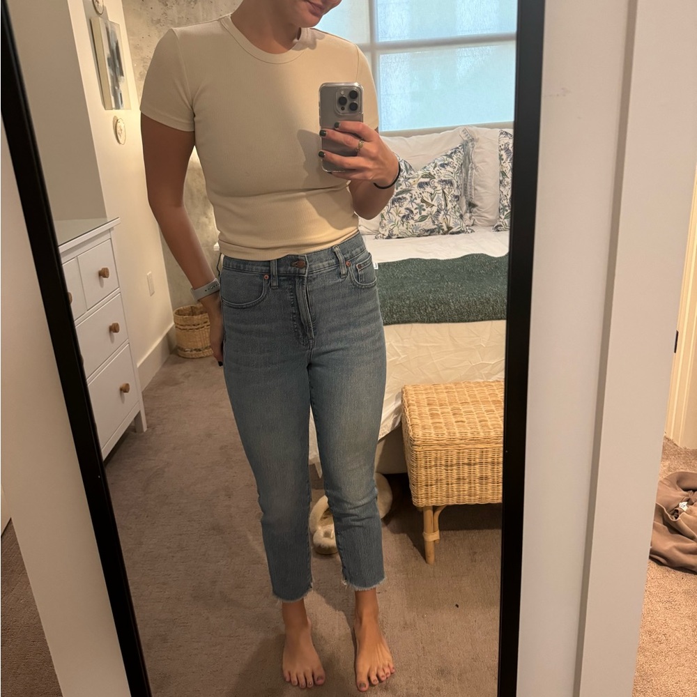 Madewell cropped jeans